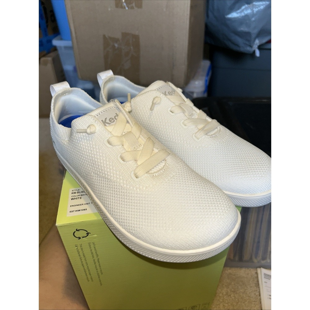 Keds BlissWalk Alt Engineered Knit Sneaker Snow White KW-BLISCH-5-100 Women 6.5